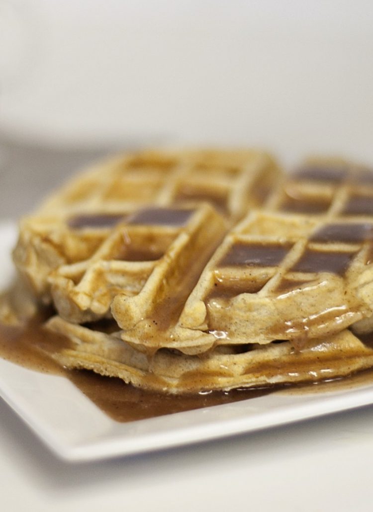 Eats // Eggnog Waffles with Nutmeg Syrup