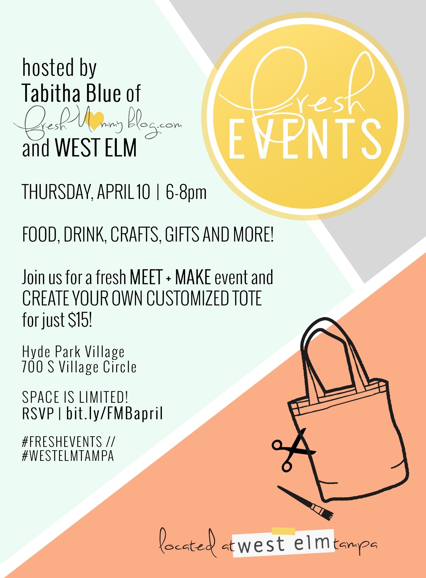 fresh events april - west elm