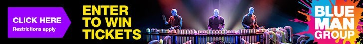 Enter to win a four pack of tickets to the Blue Man Group from Fresh Mommy Blog!