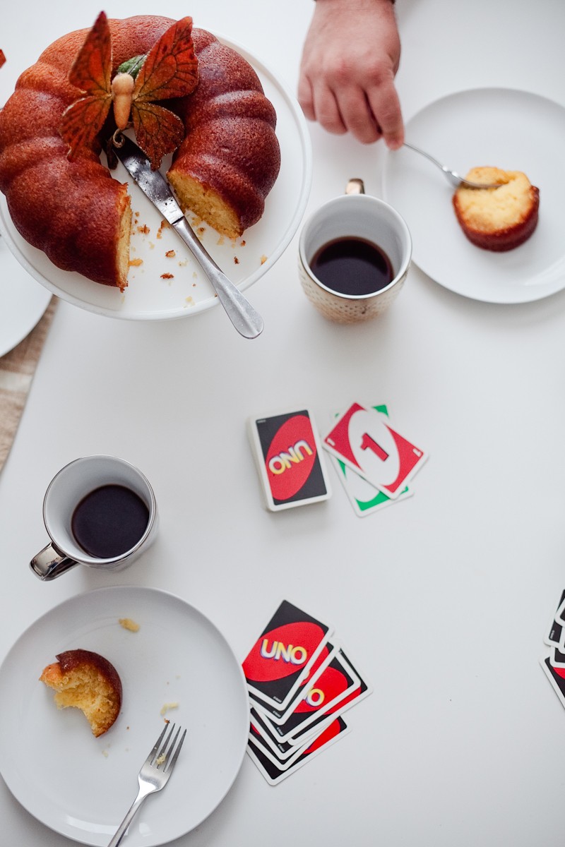 The Perfect Rum Cake Recipe + Game Night | Rum Cake Recipe from scratch featured by popular Florida life and style blogger, Tabitha Blue of Fresh Mommy Blog