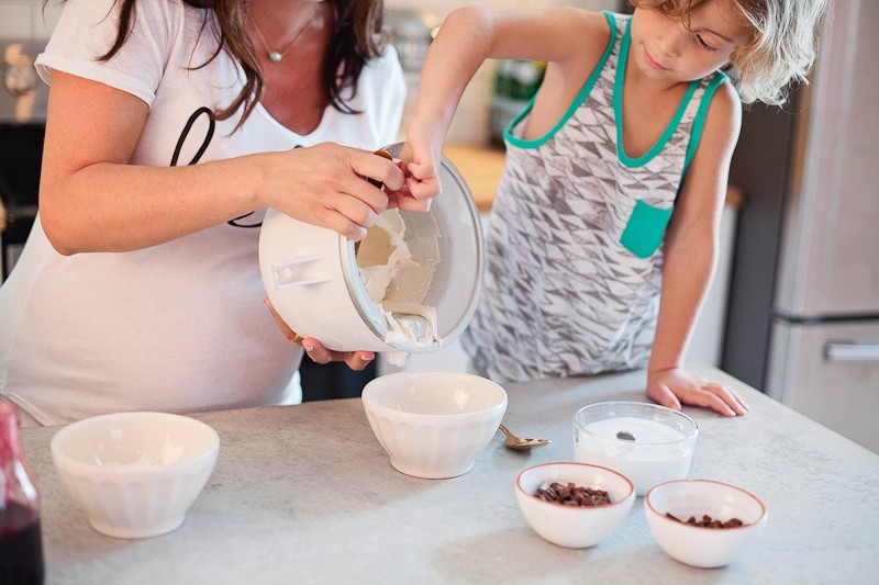 A simple recipe for the best blueberry cheesecake ice cream!! It's like your own custard at home!