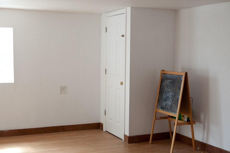 Room Design Inspiration with Valspar Paint | Master Bedroom and Nursery Nook in the Loft. Before Photos.