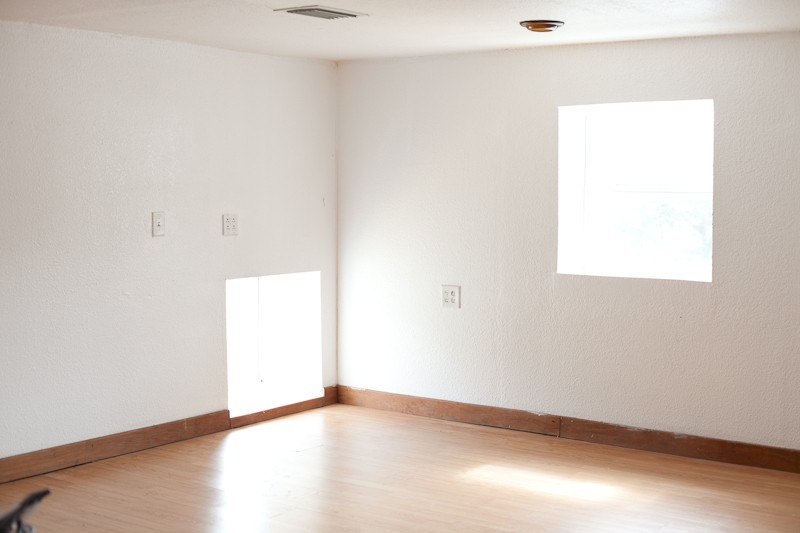 Room Design Inspiration with Valspar Paint | Master Bedroom and Nursery Nook in the Loft. Before Photos.