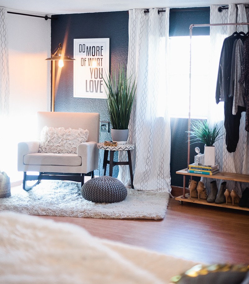 A Redesigned Master Bedroom and Nursery Suite in Navy Blue and White with Fresh Mommy Blog