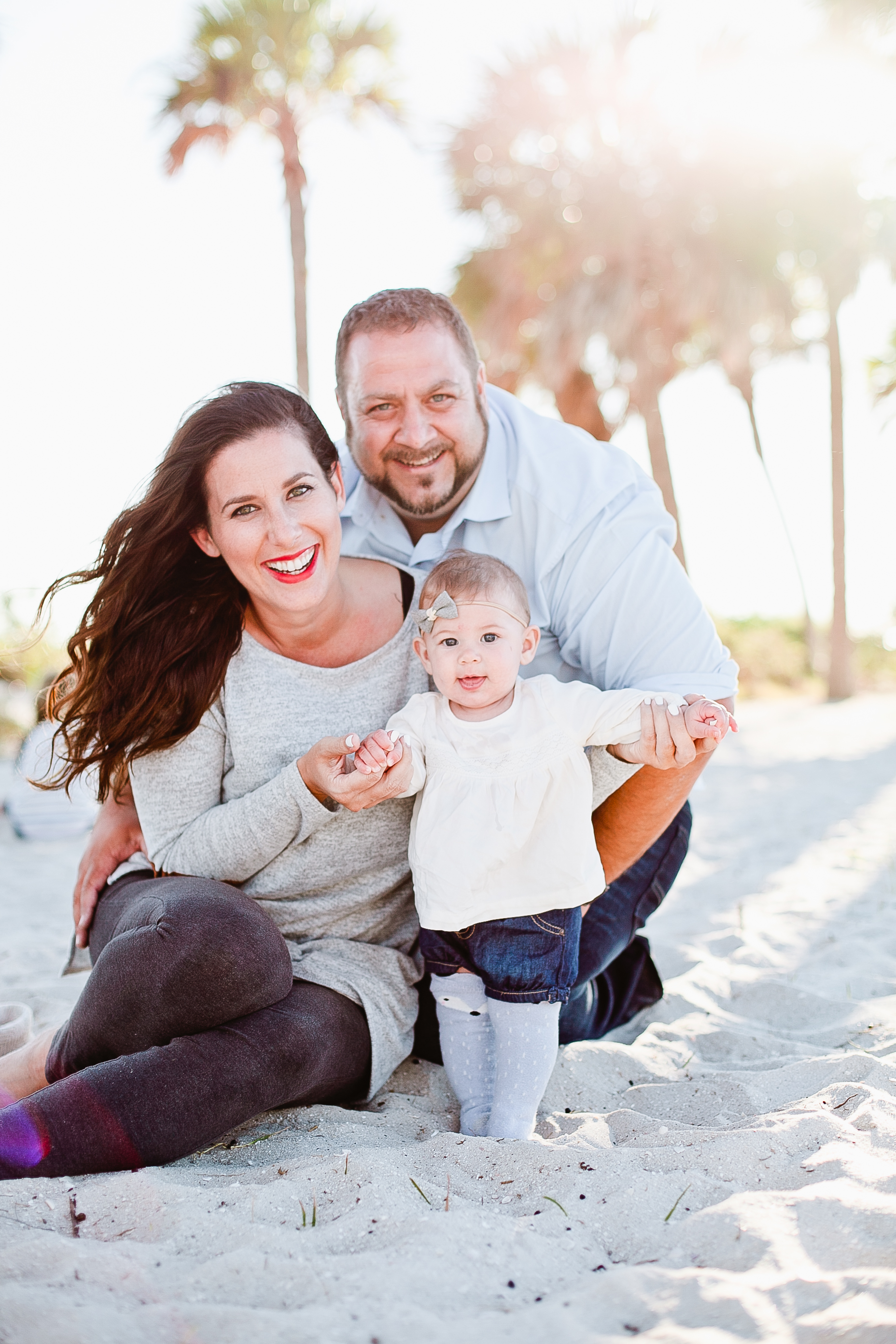 A frolicking, fun, family Christmas card photo shoot at the beach!