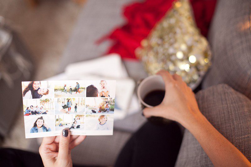 Blue Family Photo Christmas Cards 2016 from Minted