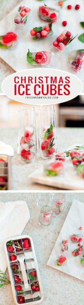 Food Network | Holiday Parties | Merry and Bright Christmas Ice Cubes + Ultimate Holiday Cheese Board featured by top Florida foodie blog Fresh Mommy Blog