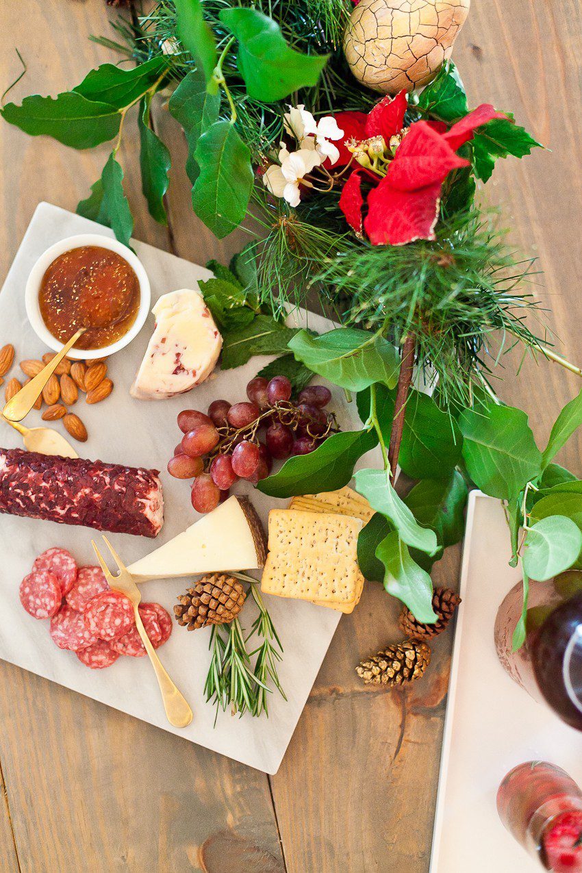 Food Network | Holiday Parties | Merry and Bright Christmas Ice Cubes + Ultimate Holiday Cheese Board featured by top Florida foodie blog Fresh Mommy Blog