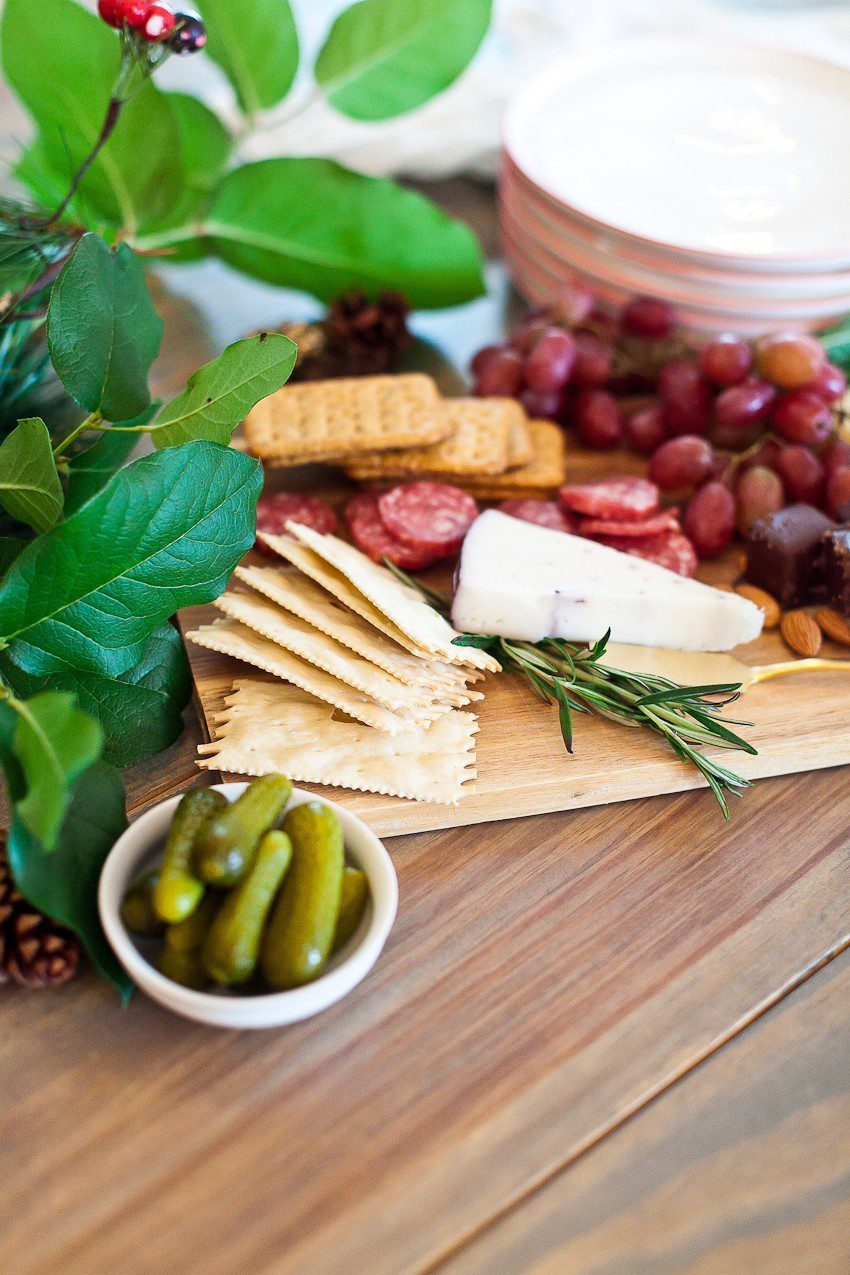 Merry and Bright Christmas Ice Cubes and the Ultimate Holiday Cheese Board! It's the perfect accompaniment for a meaningful meal, whether with family, for a holiday party or a night with friends!