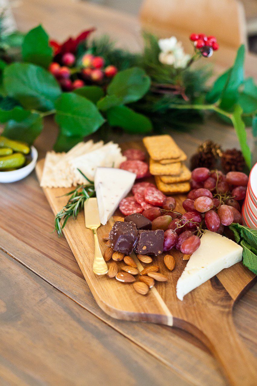 Food Network | Holiday Parties | Merry and Bright Christmas Ice Cubes + Ultimate Holiday Cheese Board featured by top Florida foodie blog Fresh Mommy Blog