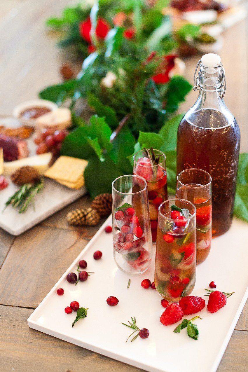 Food Network | Holiday Parties | Merry and Bright Christmas Ice Cubes + Ultimate Holiday Cheese Board featured by top Florida foodie blog Fresh Mommy Blog