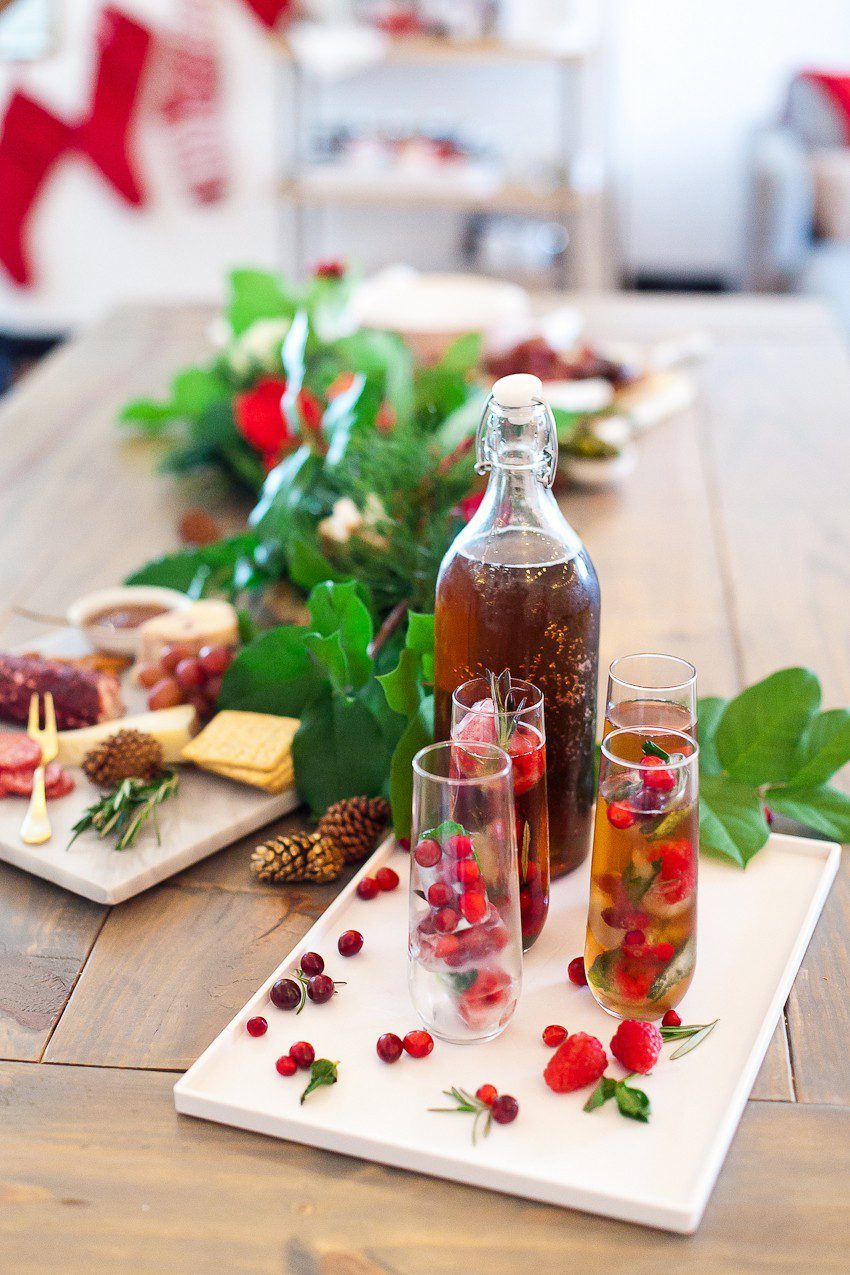 Food Network | Holiday Parties | Merry and Bright Christmas Ice Cubes + Ultimate Holiday Cheese Board featured by top Florida foodie blog Fresh Mommy Blog