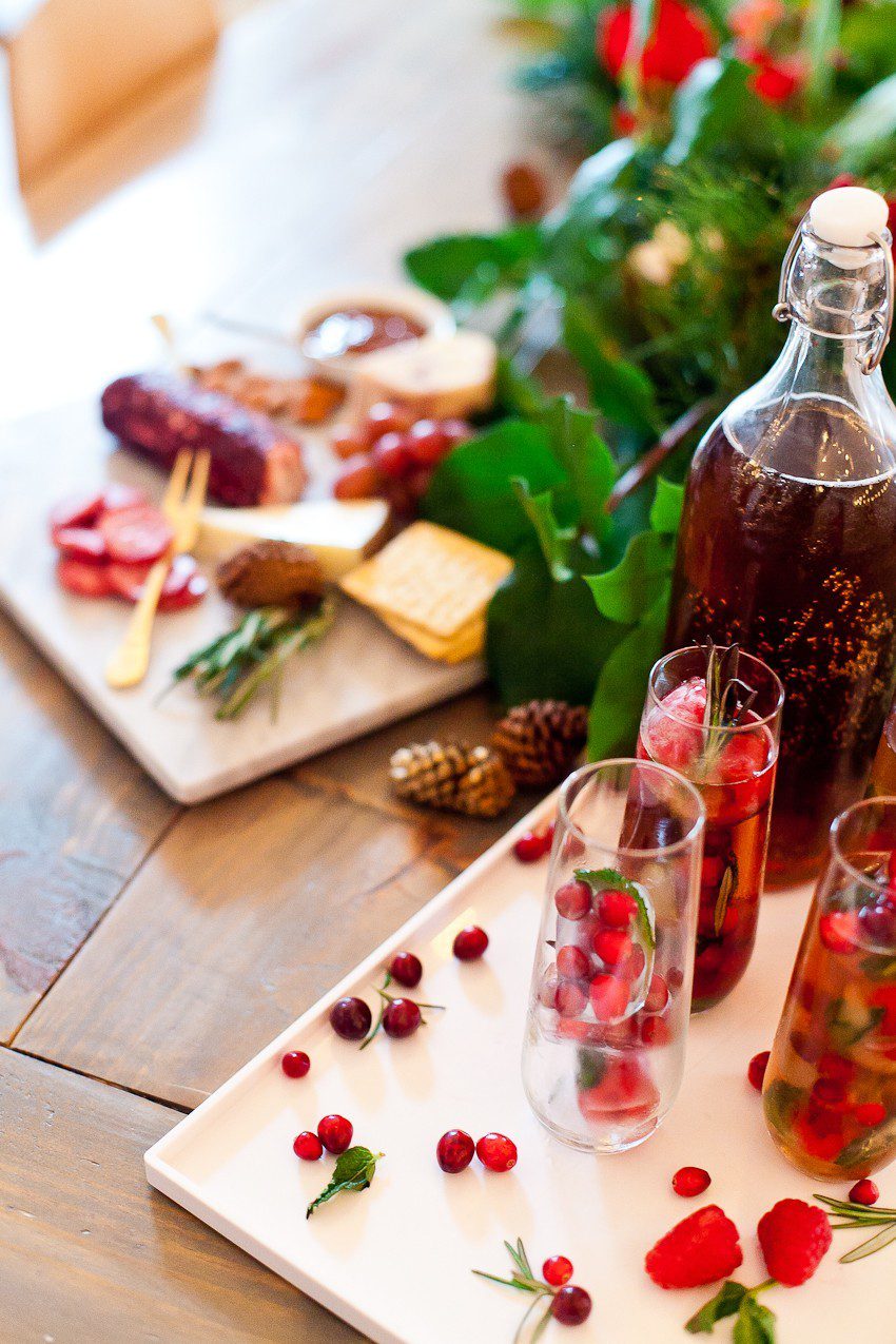 Food Network | Holiday Parties | Merry and Bright Christmas Ice Cubes + Ultimate Holiday Cheese Board featured by top Florida foodie blog Fresh Mommy Blog