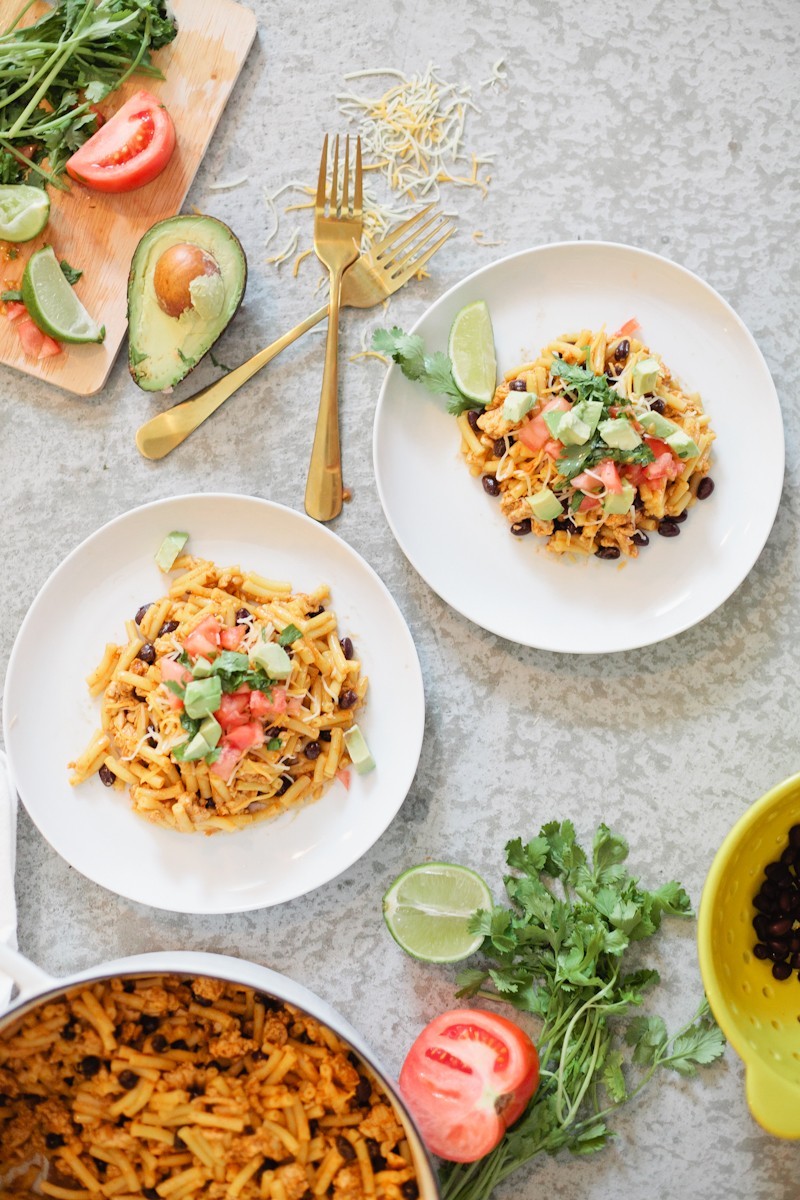 A delicious twist on a kid favorite meal... Taco Mac and Cheese. Healthy and wholesome meal for dinner or lunch!