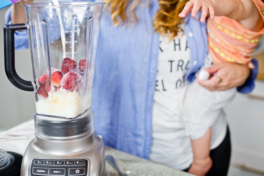 These Epic Royal Crazy milkshakes are indulgently MAGICAL! A rich, thick strawberry milkshake is topped with a sugaring of sprinkles and candies to make a delicious drink fit for a princess... or a prince. A pretty in pink and purple freak shake!