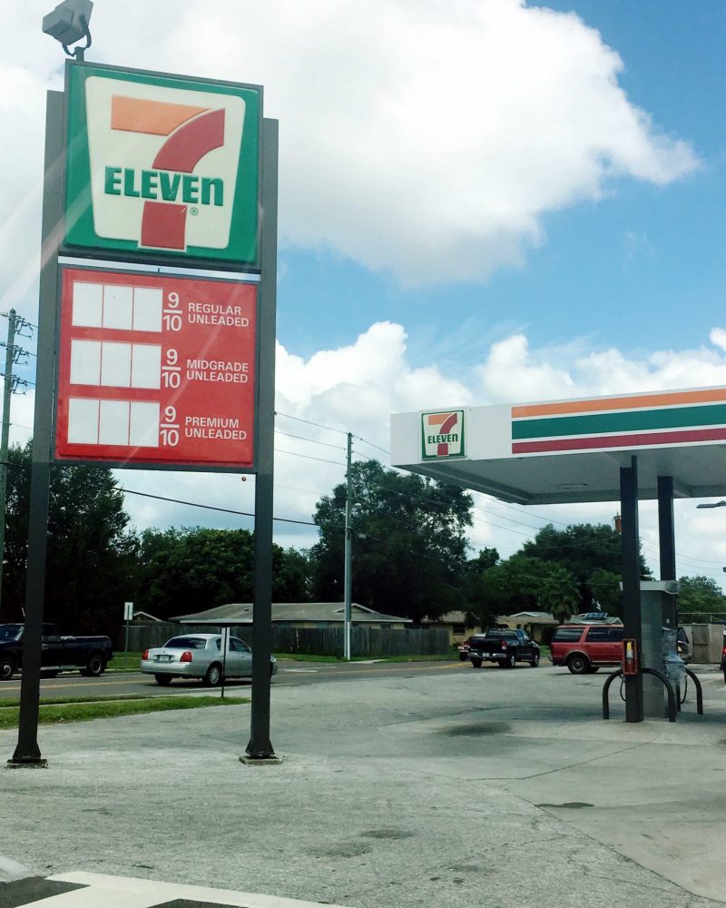 Florida gas station hurricane irene