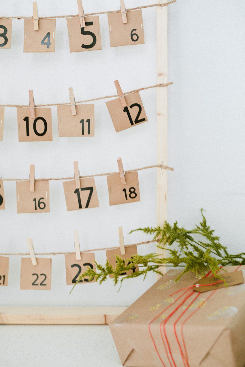 DIY Christmas Advent Calendar featured by top US lifestyle blogger, Fresh Mommy Blog