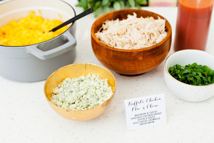 Laid Back Entertaining With a Mashed Potato and Mac and Cheese Bar. Nacho mac and cheese, pulled pork mashed potatoes and so much more.