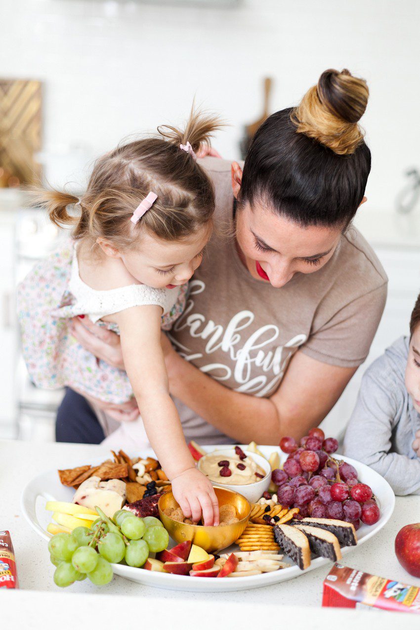 Eggnog Dessert Hummus + How to Make a Sweet Family Friendly Holiday Party Platter