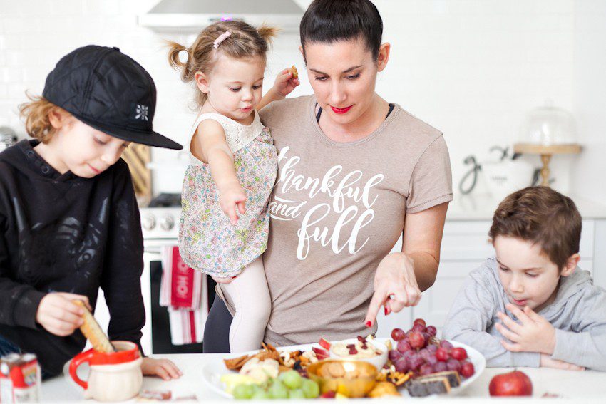 Eggnog Dessert Hummus + How to Make a Sweet Family Friendly Holiday Party Platter