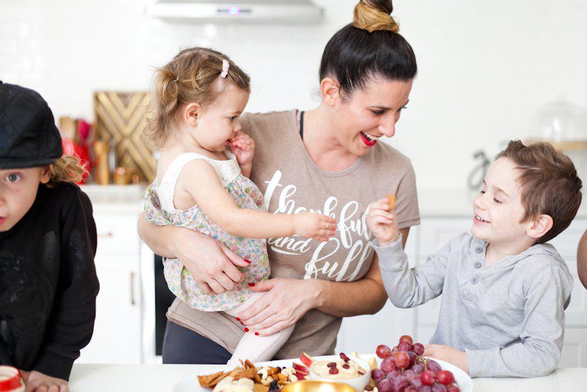 Eggnog Dessert Hummus + How to Make a Sweet Family Friendly Holiday Party Platter