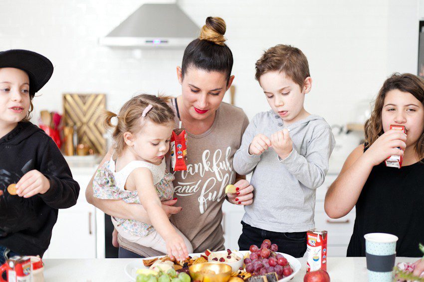 Eggnog Dessert Hummus + How to Make a Sweet Family Friendly Holiday Party Platter