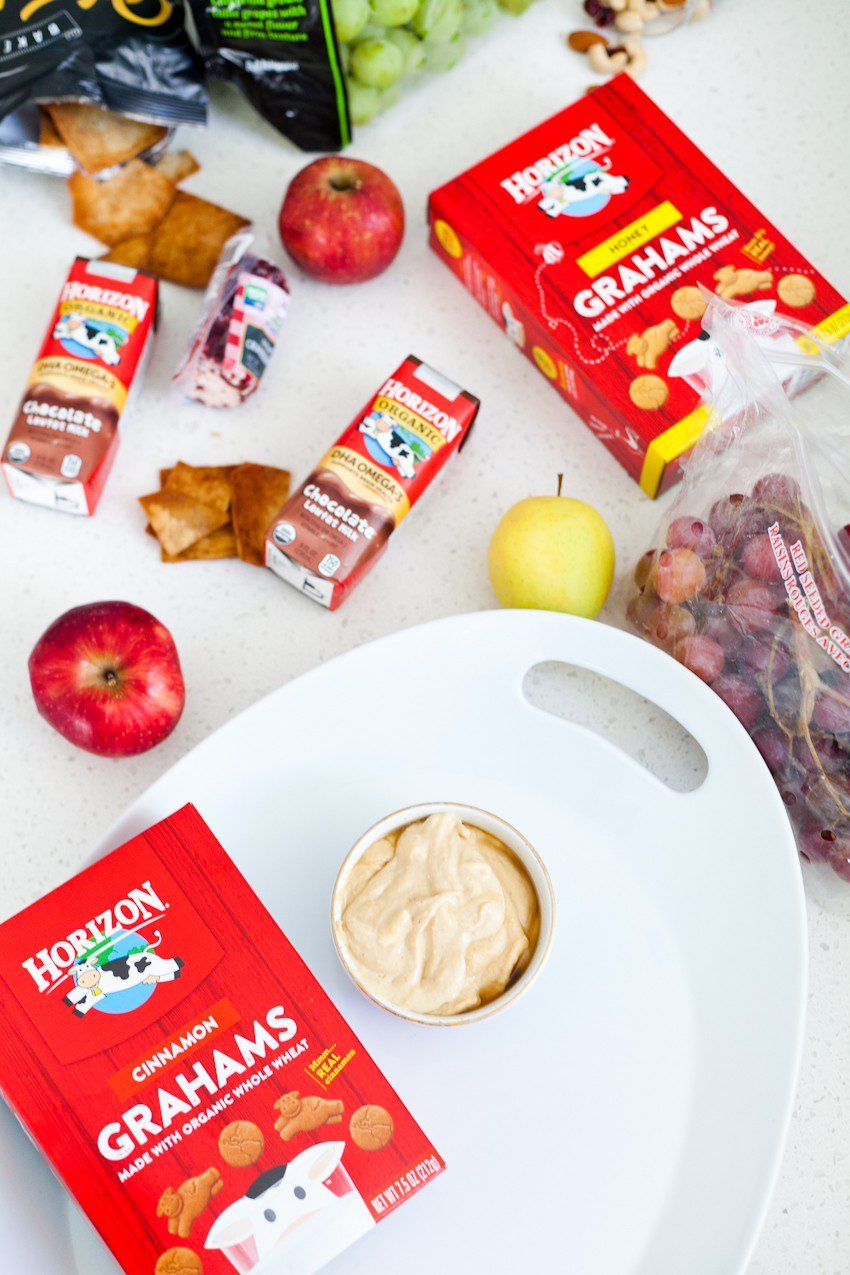 Eggnog Dessert Hummus + How to Make a Sweet Family Friendly Holiday Party Platter