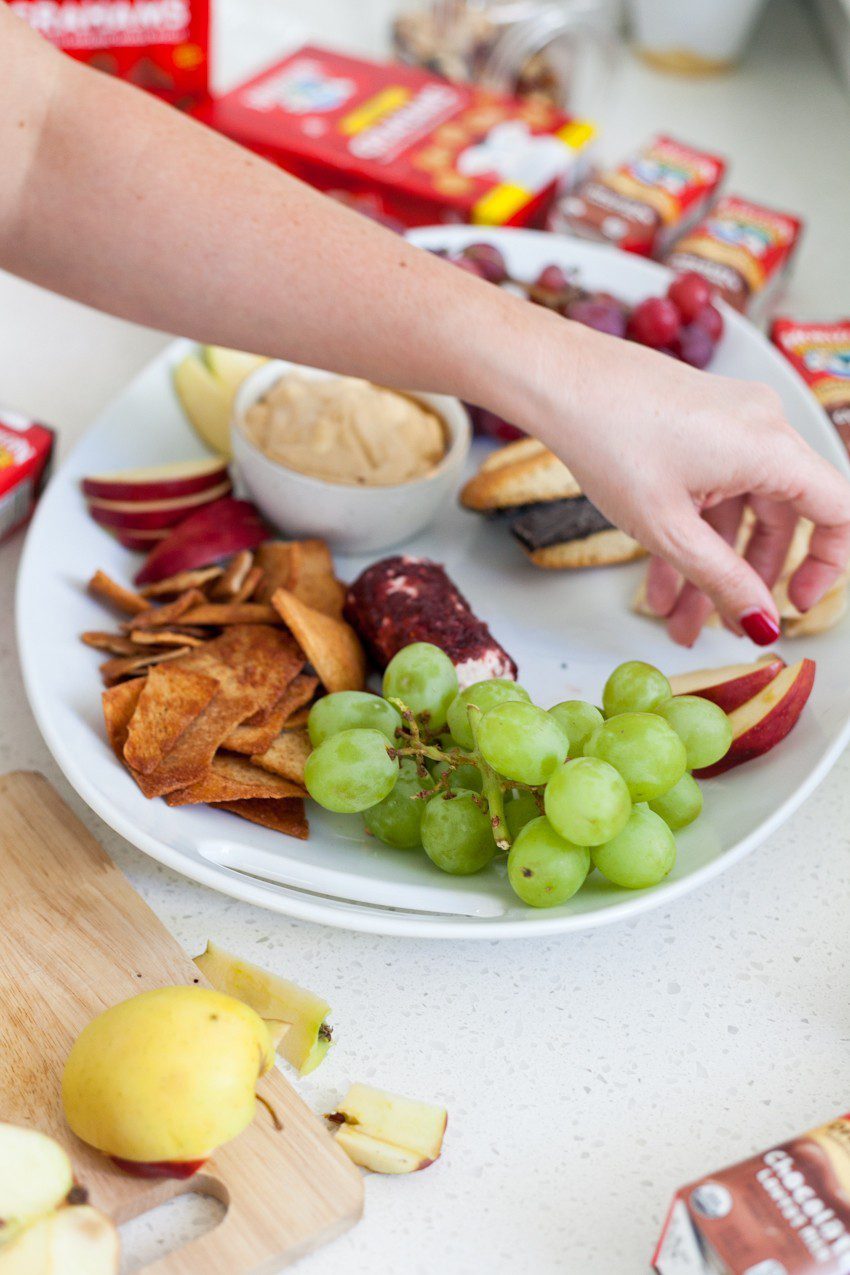 Eggnog Dessert Hummus + How to Make a Sweet Family Friendly Holiday Party Platter
