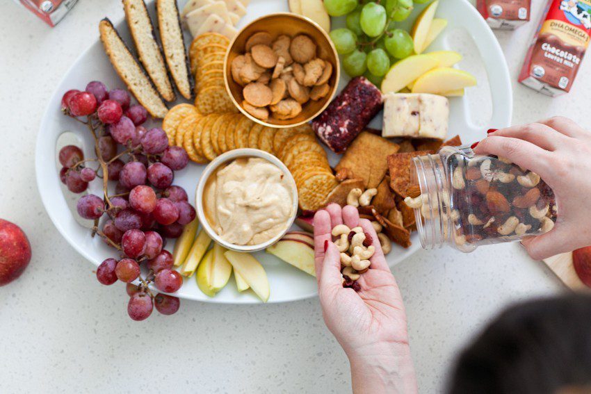 Eggnog Dessert Hummus + How to Make a Sweet Family Friendly Holiday Party Platter