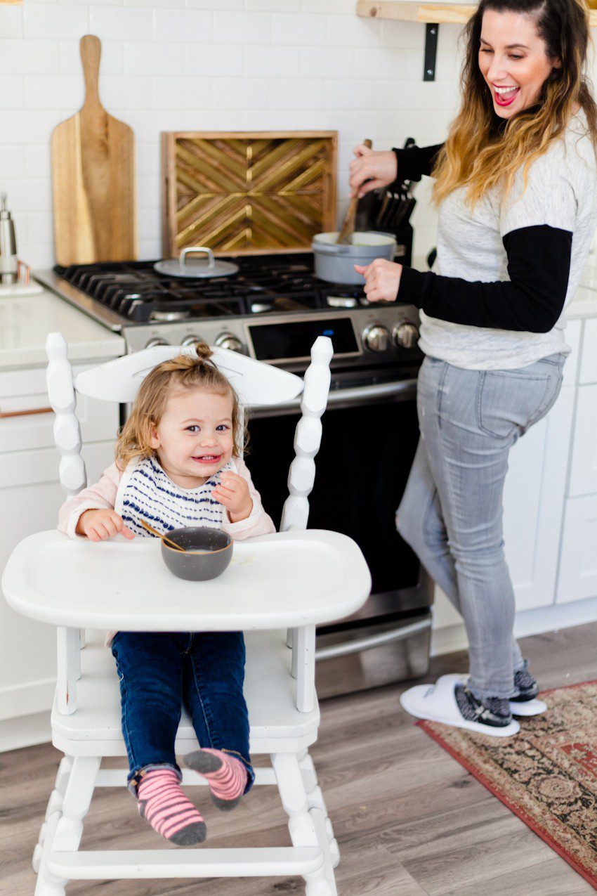 These wholesome soups, a creamy broccoli soup and a potato corn soup, are warm, creamy and come together in just minutes! Though love making this baby food soup, it's perfect for all your kiddos and yourself this winter.