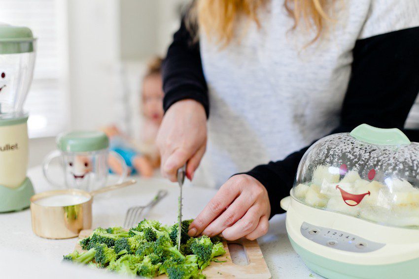 These wholesome soups, a creamy broccoli soup and a potato corn soup, are warm, creamy and come together in just minutes! Though love making this baby food soup, it's perfect for all your kiddos and yourself this winter.