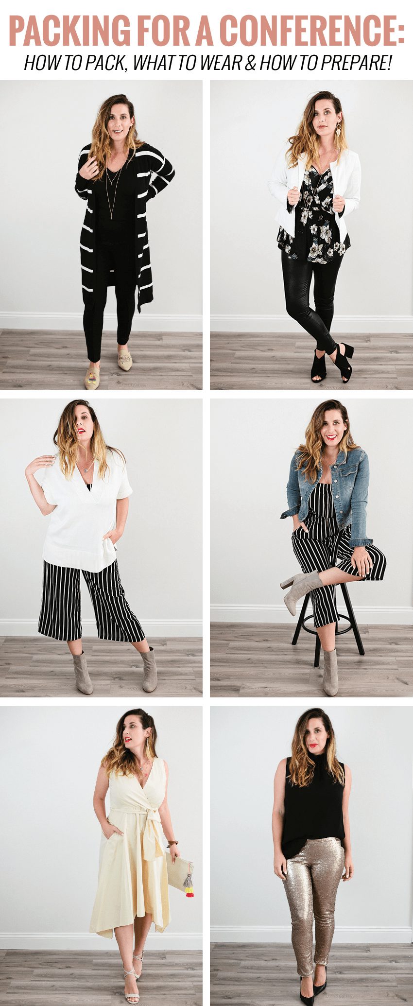 5 Fierce Boss Babe Tips for Traveling to a Conference: How to Pack, What to Wear & How to Prepare! Conference outfits, style, packing and fashion tips for women- from popular Florida lifestyle blogger Fresh Mommy Blog - Conference Checklist