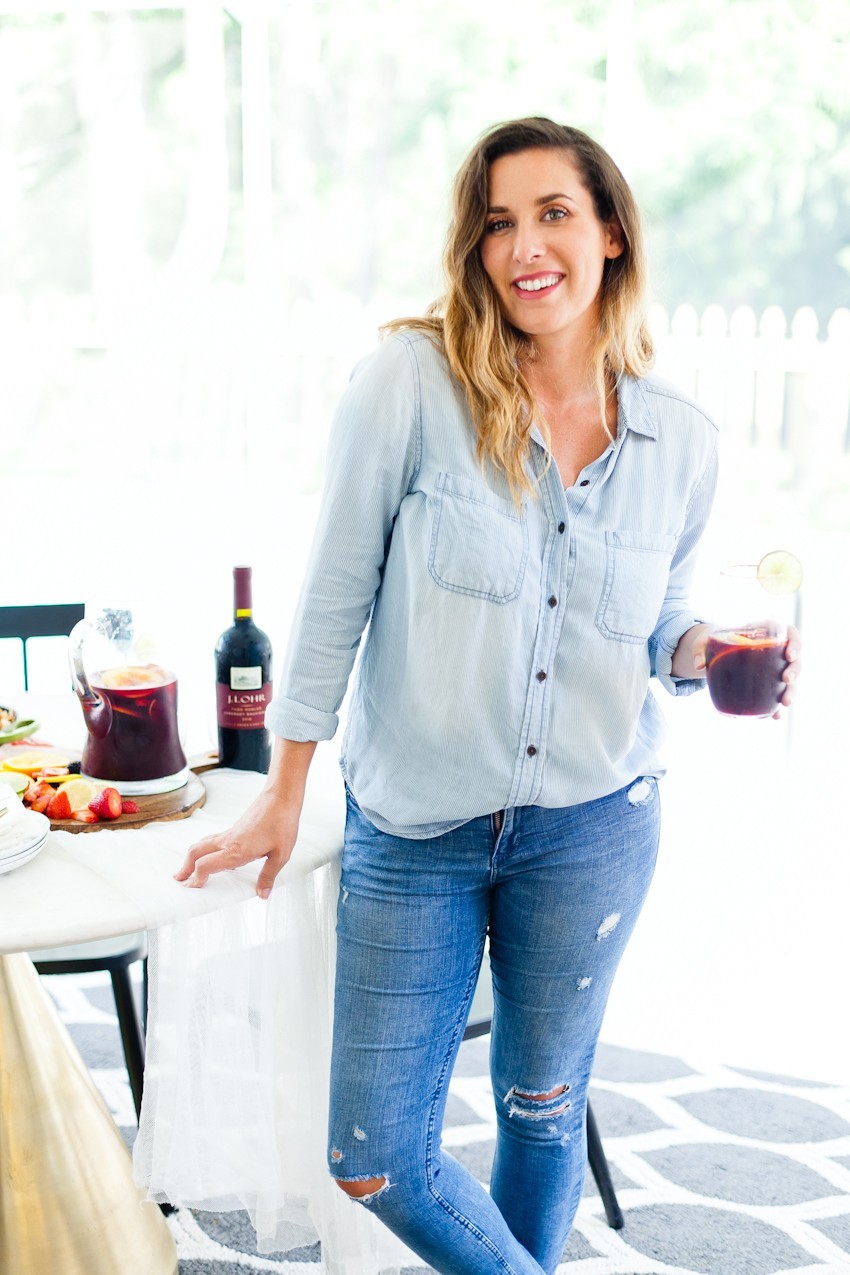 What better way to celebrate the season than with a blood orange berry summer sangria? It's our go-to summer drink and with one big hack to make sangria even easier, this recipe is perfect for your next gathering or summer get together! - Refreshing Blood Orange Berry Summer Sangria Recipe featured by popular Florida lifestyle blogger, Tabitha Blue of Fresh Mommy Blog