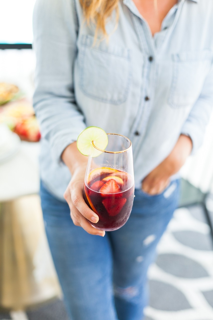 Refreshing Blood Orange Berry Summer Sangria Recipe featured by popular Florida lifestyle blogger, Tabitha Blue of Fresh Mommy Blog