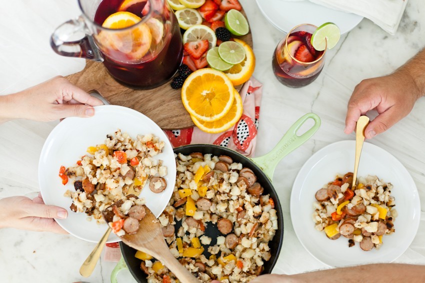 What better way to celebrate the season than with a blood orange berry summer sangria? It's our go-to summer drink and with one big hack to make sangria even easier, this recipe is perfect for your next gathering or summer get together!