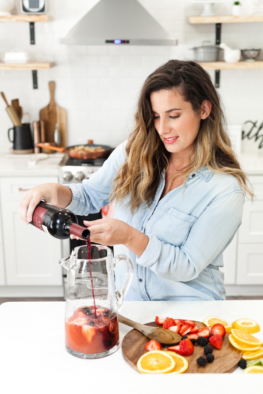 What better way to celebrate the season than with a blood orange berry summer sangria? It's our go-to summer drink and with one big hack to make sangria even easier, this recipe is perfect for your next gathering or summer get together! - Refreshing Blood Orange Berry Summer Sangria Recipe featured by popular Florida lifestyle blogger, Tabitha Blue of Fresh Mommy Blog