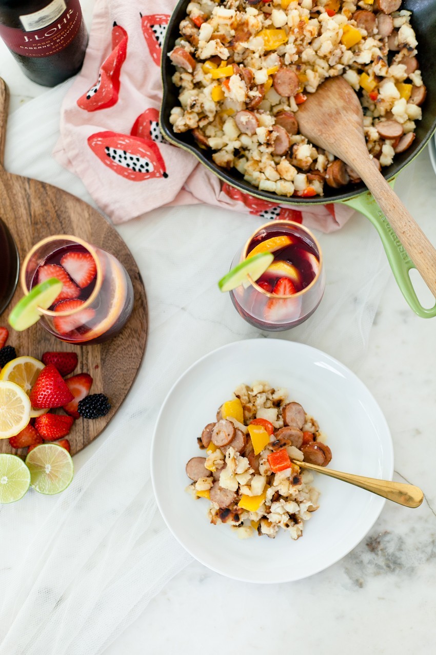 What better way to celebrate the season than with a blood orange berry summer sangria? It's our go-to summer drink and with one big hack to make sangria even easier, this recipe is perfect for your next gathering or summer get together! - v