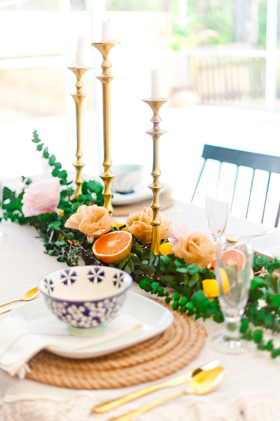 Everyday Summer Tablescapes + How to Make Easy DIY Paper Flowers featured by popular Florida lifestyle blogger Fresh Mommy Blog