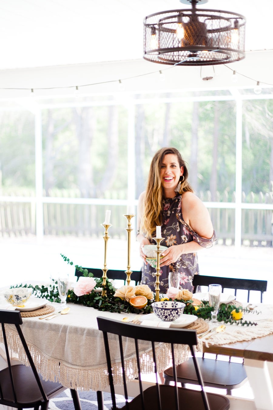 Everyday Summer Tablescapes + How to Make Easy DIY Paper Flowers featured by popular Florida lifestyle blogger Fresh Mommy Blog