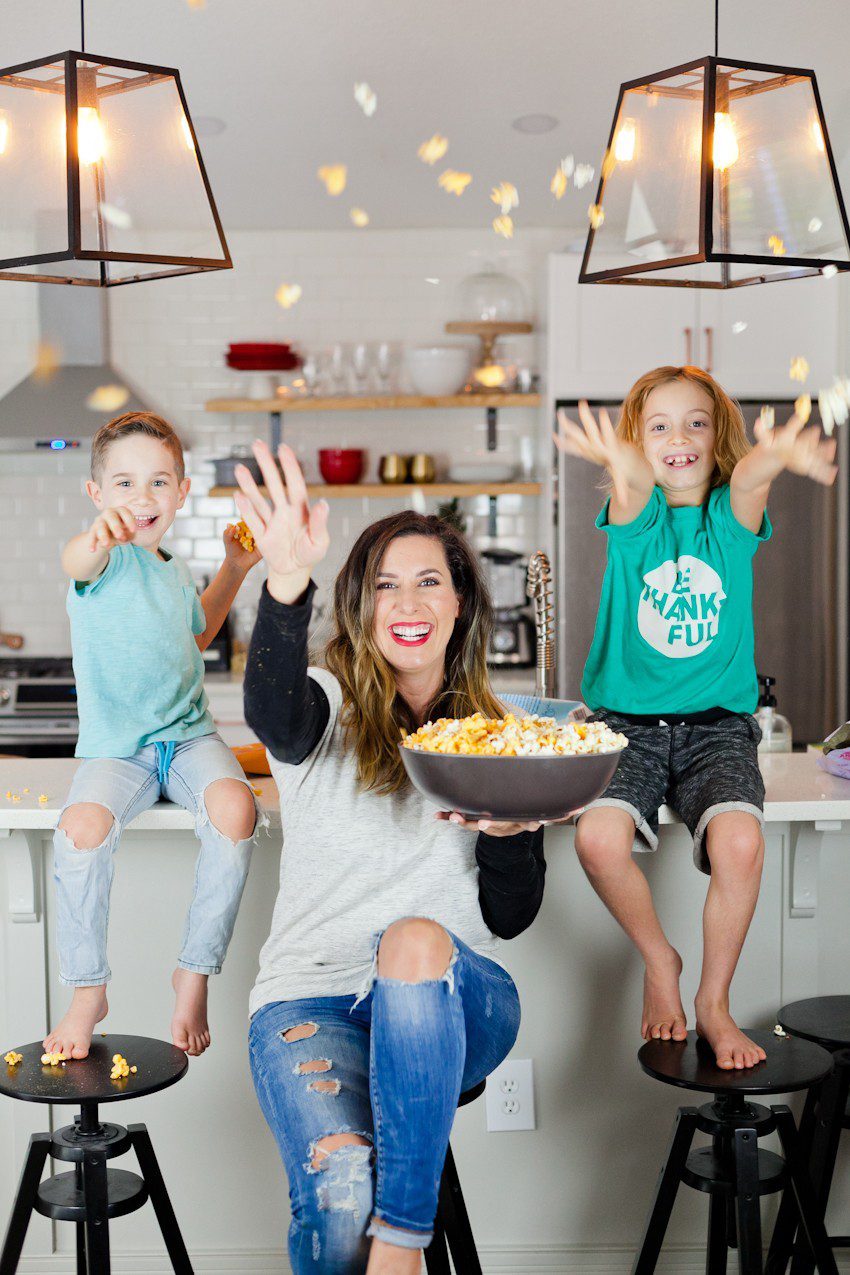 Road Trip Tips and Easy Snacks on the Go for your Family including a Chicago classic Garrett’s Popcorn mix hack for just 70 calories a cup!