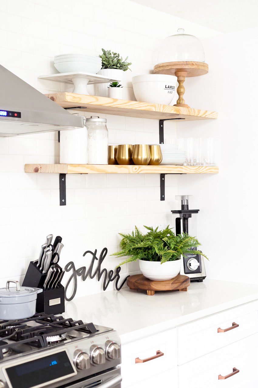 Kitchen Open Shelves tips featured by top US DIY blog, Fresh Mommy Blog