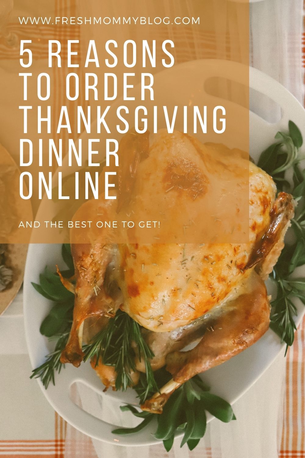 5 Reasons Why We Buy Our Thanksgiving Dinner Online - And The Best One To Get! Thanksgiving Decor, how to create a simple cozy Thanksgiving table from Tabitha Blue of Fresh Mommy Blog