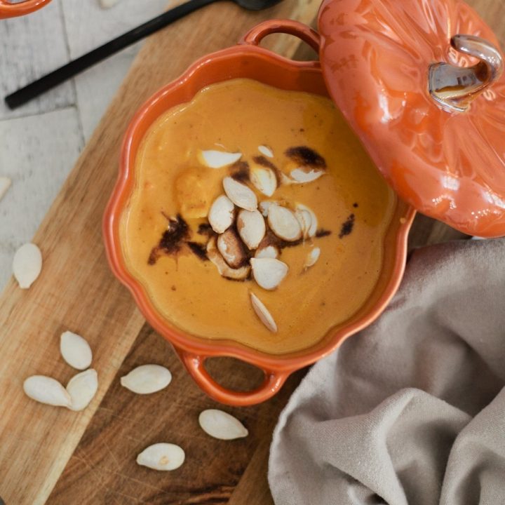 A Hearty Pumpkin Crab Soup to Cozy Up