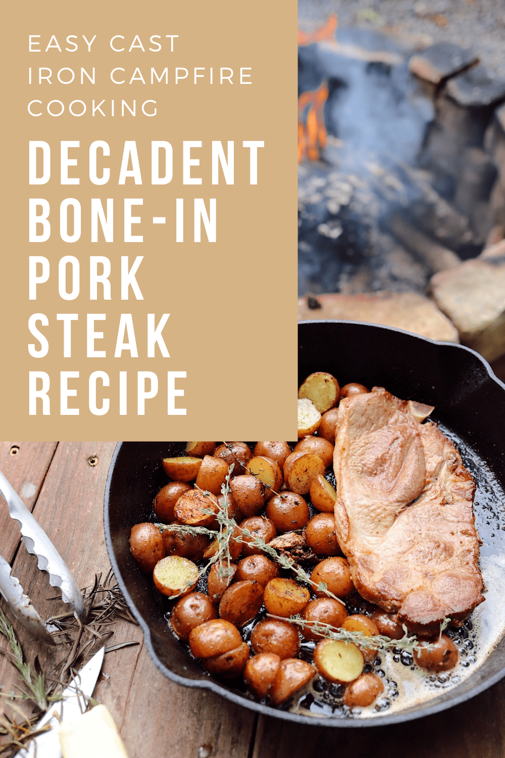 Delicious Cast Iron Pork Steak Recipe featured by top FL lifestyle blogger, Tabitha Blue of Fresh Mommy Blog.