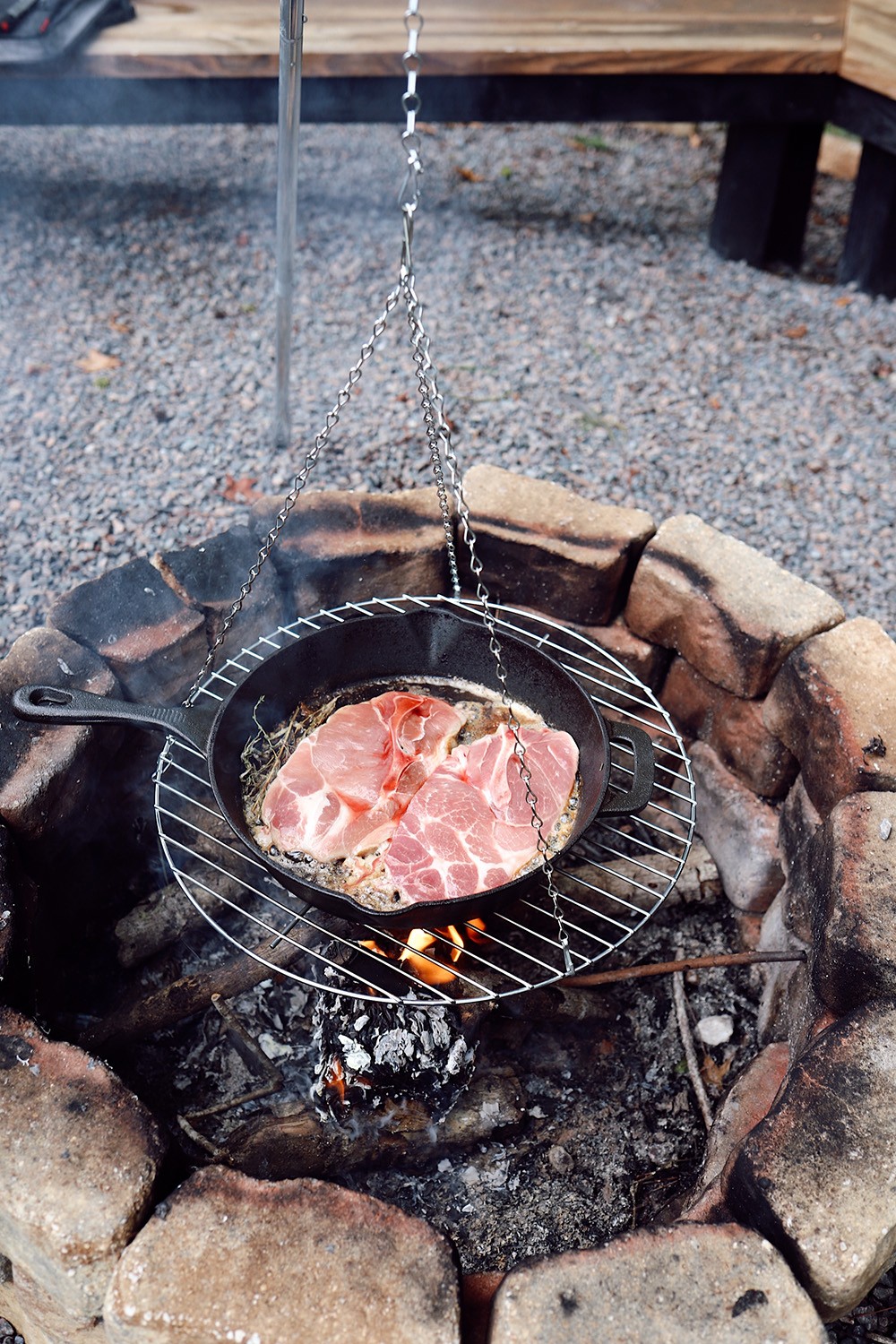 Delicious Cast Iron Pork Steak Recipe featured by top FL lifestyle blogger, Tabitha Blue of Fresh Mommy Blog.