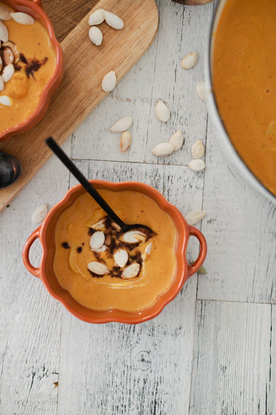 A Hearty Pumpkin Crab Soup to Cozy Up from top Florida Lifestyle Blogger Tabitha Blue of Fresh Mommy Blog.