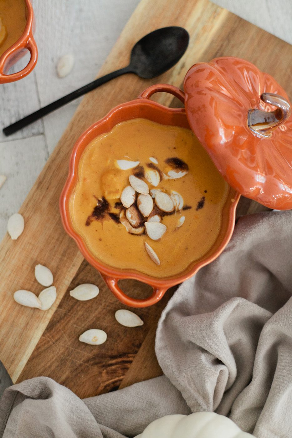 A Hearty Pumpkin Crab Soup to Cozy Up from top Florida Lifestyle Blogger Tabitha Blue of Fresh Mommy Blog.
