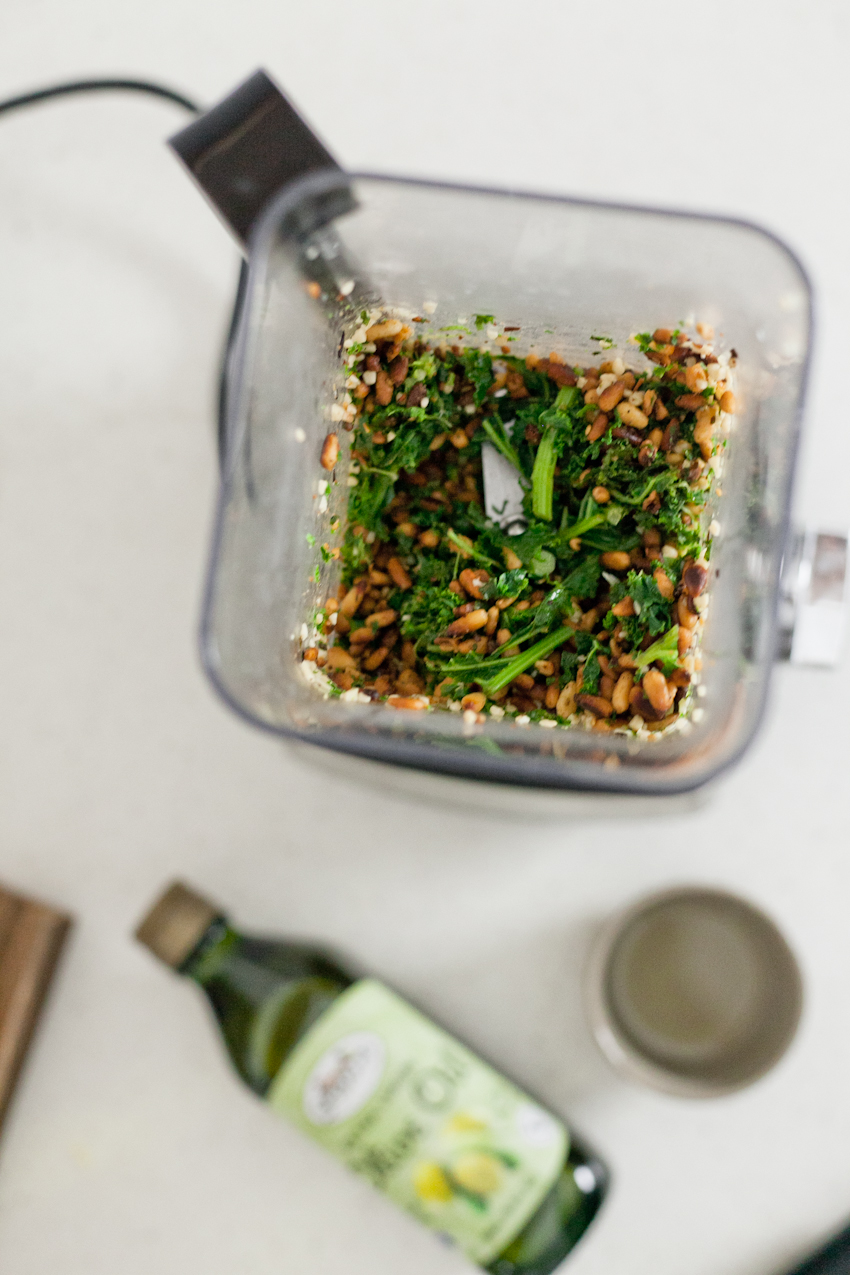 A Delicious Kale Pesto Recipe with Linguini & Butternut Squash for a deliciously satisfying vegetarian meal featured by top Florida lifestyle blog, Fresh Mommy Blog