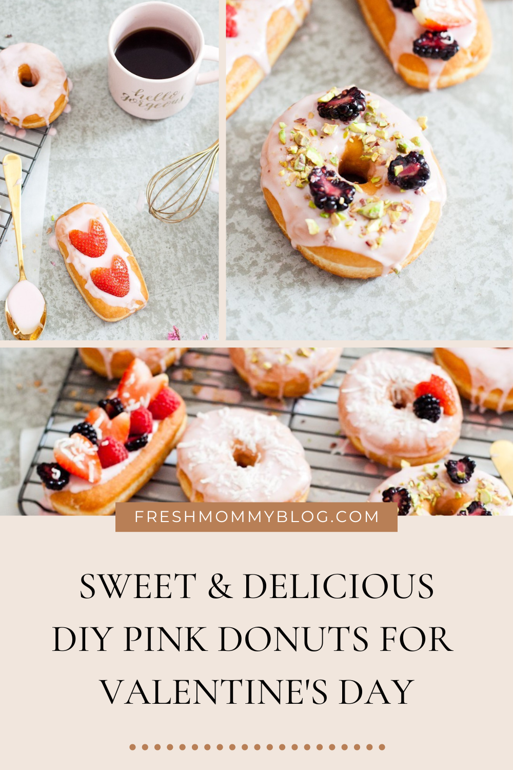 Sweet & Delicious DIY Pink Donuts for Valentine's Day