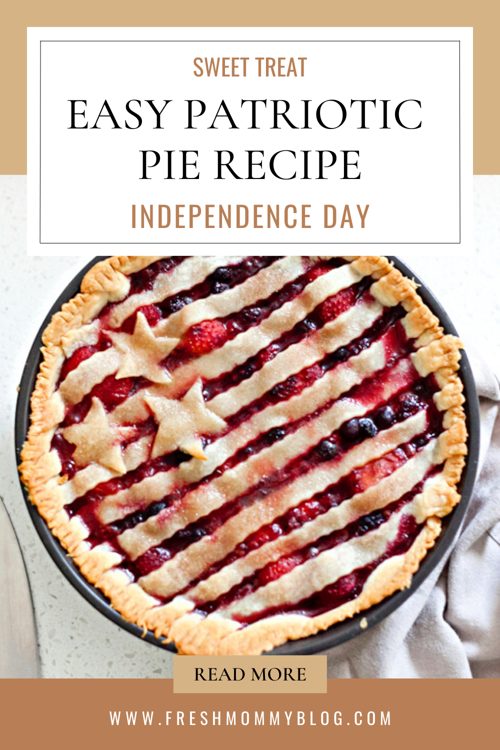 EASY PATRIOTIC PIE AND HOMEMADE ICE CREAM RECIPE